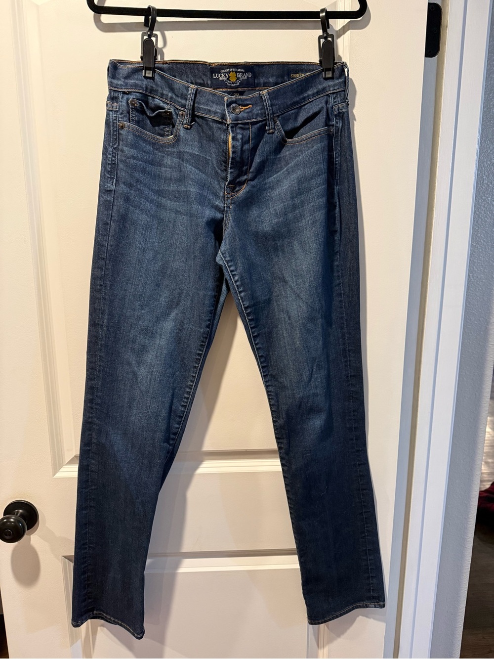 Lucky Brand Women's Straight Leg Jeans - Dark Blue Wash